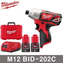 밀워키 충전임팩드라이버 M12 BID-202C 12V 2.0AH