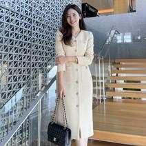 악녀일기 / 하객룩 울 끌로 에 트위드 원피스(S M)