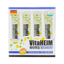 VitaHEIM 비타하임 발포 멀티비타민 4 500mg X 20정 X 4개입 / 독일, 4개