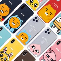 카카오프렌즈 까꿍 투명젤리케이스 삼성 갤럭시 노트 A 휴대폰 케이스