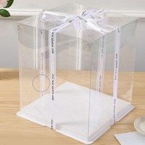 선물 투명 상자 박스 포장 케이스 고급리본 제공, 30*30*40_2개