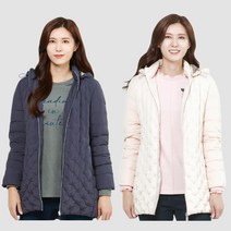 여성 심리스 후드 탈착 경량 패딩 점퍼 LSLWLA56 [2컬러]