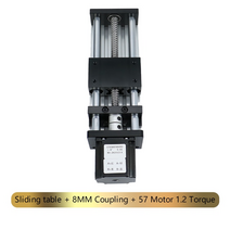 엑추에이터 모터 전동실린더 유럽 ​​wareho미국 e cnc 슬라이딩 테이블 z 축 스테이지 여행 100-500mm 12mm 선형 레일 sfu1204 볼 스크류 선형 번들, 협력사, 유효 스트로크 200, 모터로