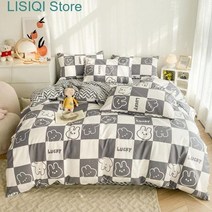 침대 커버 인스 스타일 기숙사 이불 싱글 더블 작고 신선한 코튼 피스 신제품