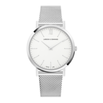 라르손앤제닝스 루가노 MILANESE 40MM 실버 새틴 화이트 손목시계