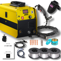 베이시크 논가스 용접기 가정용 초보용 아크겸용 간편 용접기, 기본세트+아크용접세트, 1세트