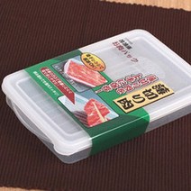 일본 나카야 보관용기 1L (대4등분)/밀폐용기/냉장고용기, 6.육류보관용기 대{4등분}