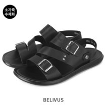 빌리버스 남자 샌들 BGD003 가죽 수제화 남성 슬리퍼 여름 신발