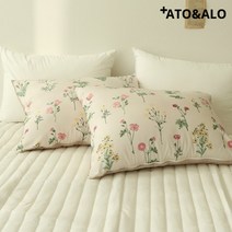 [아토앤알로] 천연소재 실크감촉 모달 아뜰리에 베개커버 50x70, 상세 설명 참조