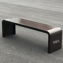 철제 야외 공원벤치 의자 쇼핑몰 대기 공원 긴의자, 180x40x45(다크 커피)