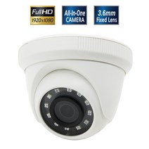 올인원 아나로그 200만화소 3.6mm 적외선 돔 카메라