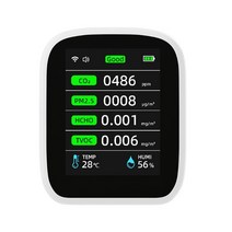 가스감지기 Indoor-CO2 공기 오염 온도 측정기 대기질 모니터 습도 감지기, 한개옵션0