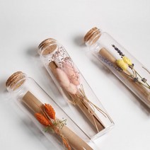 프로포즈편지지 특별한 유리병 꽃 편지지 여친 편지, 핑크플라워