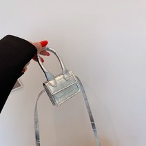 크로스백 학생 레트로 슈퍼 패션 스몰 스퀘어 숄더 백 메신저 크로스 바디 백 화이트 블랙 가죽