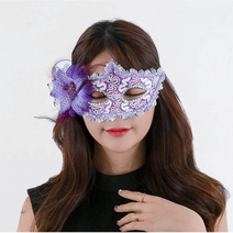 (7컬러)오늘은 내가 주인공 오페라 플라워 가면 드레스코드 파티 단체 대량, 핑크