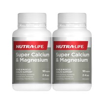 Nutralife 뉴트라라이프 슈퍼 칼슘 마그네슘 90정 Calcium & Magnesium 2팩