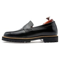 [커스텀에이드] 7cm 클래식 레더 페니로퍼 수제화(EL0134BK_1)