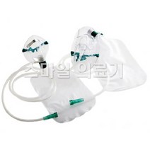 산소호흡기 산소마스크 O2 Mask Bag 성인용 주머니형