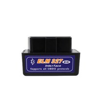 자동차 진단기 미니 블루투스 elm327 v2.1 v1.5 자동 obd 스캐너 코드 리더 도구 자동차 진단 도구 슈퍼 elm 327 안드로이드 obdii 프로토콜, 블랙 v1.5