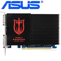 asus original gt610 1gb 그래픽 카드 nvidia geforce gt 610 gt610-1gb gpu 게임용 64bit sddr3 비디오 카드 dvi vga 카드, 없음