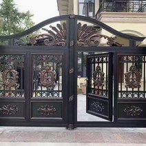 알루미늄 마당 울타리 정원 펜스 화단 야외, 스타일 4 대문