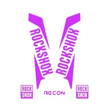 차량셀프도색 자동차보수 RockShox RECON 스타일 자동차 오토바이 산악 자전거 프론트 포크 용 패션 스티커, 07 purple_04 40cm