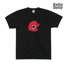 KellyDolly 브랜드 와일드 플라워 5종 남자 여성 면 반팔티