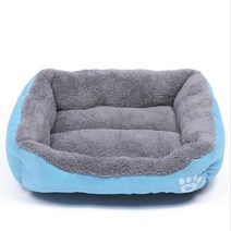 강아지유모차가드 개모차 대형견 소형견 애견 애묘 강아지 고양이 유모차 방석 애견 이불 쿠션 베 방석대형 침대 플러시 집 집 소파 방수 소파 빨 수있는 안락 의자 벤치 애완 동물, 하늘색, xxxl
