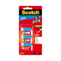 [바보사랑] 스카치 순간 접착제(AD119/일회용/젤/0.5gX3입/3M), 상세 설명 참조, 상세 설명 참조