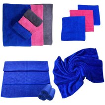 극세사 바둑이 경편 손걸레 가정 차량 식당 유리 전용 초극세사 걸레 행주 물걸레 학교 청소 대형 타올 손걸레 캉가루 이지텍스 이지타올, 07.캉가루 이지텍스 5개, 파랑