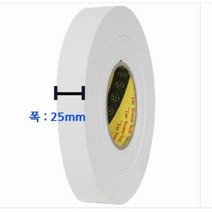 태영 EVA 폼 양면 테이프 3T 25mm x 7M, 없음