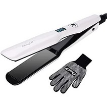 일본직발송 2. CKEYIN 헤어 다리미 스트레이트 다리미 마이너스 이온 44MM 플레이트 프로 사양 120℃~230℃, One Size_White2, 상세 설명 참조0, One Size_White2