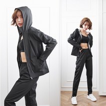 밀크봉봉 여성용 다이어트 땀복 스포츠 상하의 세트