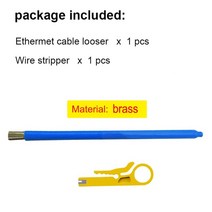 Xintylink 네트워크 엔지니어 도구 CAT5 CAT6 이더넷 케이블 루저 용 네트워, 02 brass