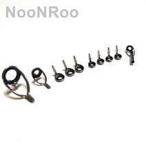문어낚시대 NooNRoo 배스로드 주조 낚시대 가이드 키트 스테인레스 스틸 DIY 수리 막대, 02 Grey color_05 size 4-1.8