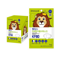 웰킵스 미세먼지황사마스크 대형 KF80, 25개, 1개, 백색