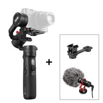 휴대폰 짐벌 아이폰 갤럭시 짐벌 셀카봉 zhiyun 크레인 m2 핸드 헬드 안정 장치 3 축 휴대용 올인원 스마트 폰용 미러리스 액션 컴팩트 카메라, 번들 2