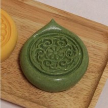 아로마팩토리 떡 절편 실리콘 몰드 전통문양, 핑크색