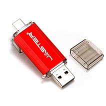 JASTER 회전 TYPE-C Flash drive 펜 64 기가바이트 32 16 8 USB stick 대 한 안드로이드 폰 태블릿 PC 노트, 03 Red_02 8GB