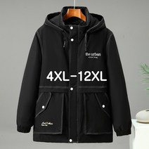 쥬엔리치 남자 빅사이즈 패딩 후드 점퍼 남성 자켓 등산 작업복 가을 겨울 잠바 블랙 4XL-12XL