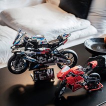 테크닉 오토바이 호환블록 M1000RR BMW 두카티 중국레고호환블록 바이크 집콕놀이 인테리어 장식 모형[재고있음/빠른출고]+[풀박스], BMW1920PCS/LED라이트 미포함