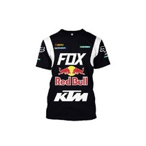 야마하 알파인스타 몬스터 오토바이 반팔 티셔츠 여름 오토바이 라이딩복 팀워크 오프로드 레이싱 반팔 레이싱, 2XL, 6