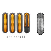 전동휠 외발전동휠 (에서 선박 us) 전기 스쿠터 전면 후면 휠 쉘 안전 경고 반사 플레이트 샤오미 스쿠터 M365/프로/프로 2/1s 빠른 배송, 1