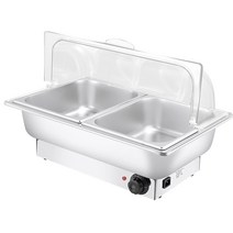 탕온기 소스 워머기 중탕기 업소용 반찬 국통, 13L 보증강화 3개의 구획 있는 휴대용 커버