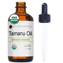 Tamanu Oil for Face and Skin by Kate Blanc 유기농 베트남 타마누오일 상처 치유 여드름 흉터 습진 건선 스트레치마크에 도움 안티에이징, 30ml