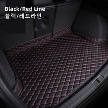Ecool 제네시스 트렁크매트 카매트 크트렁크보호 G70 G80 GV70 GV80, 2 블랙/레드 라인, GV70(21년~현재)