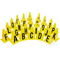 (돔콘/라바콘)프로맥스 알파벳 ABC 라바콘 세트 (94176) 축구사다리/접시콘/태권도용품/점수판/부심기/스텝래더/축구밴드/볼망/축구콘/축구작전판