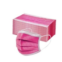 방진마스크 50pcs 일회용 페이스 마스크 스킨 케어 여성 남자 소설 컬러 Meltblown 3ply Ear Loop Mondkapj, 03 Hot Pink