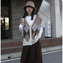 이승창 러블리 민소매 카디건 베스트 여성