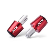 pcx튜닝용품 혼다pcx pcx125 PCX 22mm 오토바이 핸들 바 그립 엔드 캡 끝 플러그 혼다 125 150 PCX125 2010, 05 Red